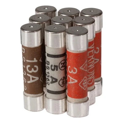 Image of Maplin Mixed Pack of Plug Fuses 3A/5A/13A BS1362 25.4 x 6.4mm, 9