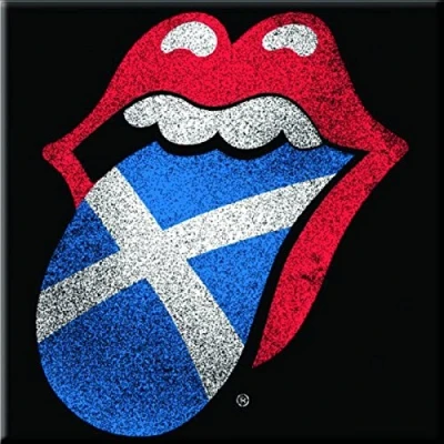 Image of Rolling Stones Scottish Tongue steel fridge magnet (ro)