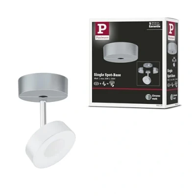 Image of Paulmann URail single spot power feed, matt chrome
