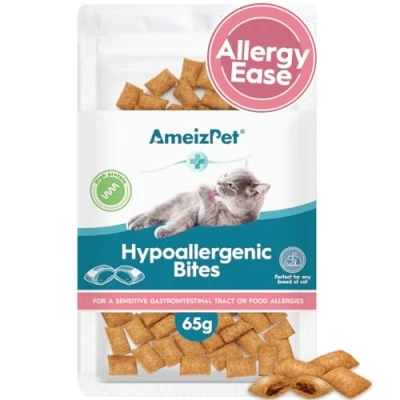Image of AmeizPet Hypoallergenic Cat Dry Food, Treatment, Treats for Crunchy Biscuits 65 g (2.3 oz)