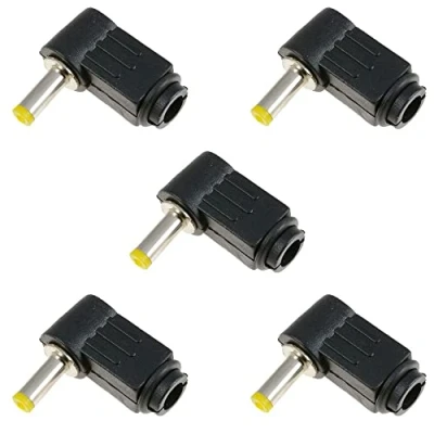 Image of 1.7mm x 4.8mm Male Plug Right Angle L Jack DC Power Tip Connector (Pack of 5)