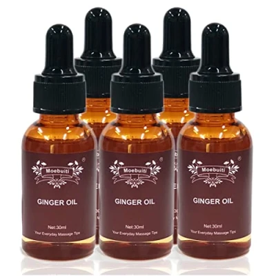 Image of Massage Oil, Lymphatic Drainage Ginger Oils, Belly Essential Oils for Drainage, Aromatherapy