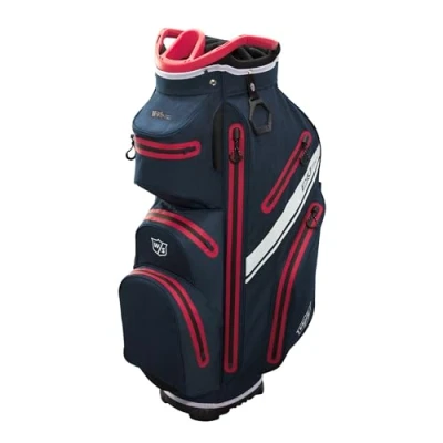 Image of Wilson WS EXO DRY CART BAG Navy/Red/White