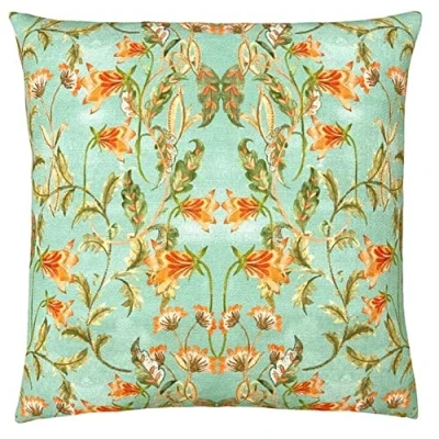 Image of Evans Lichfield Heritage Bell Flowers Cushion Cover, Larchmere, 43 x 43cm