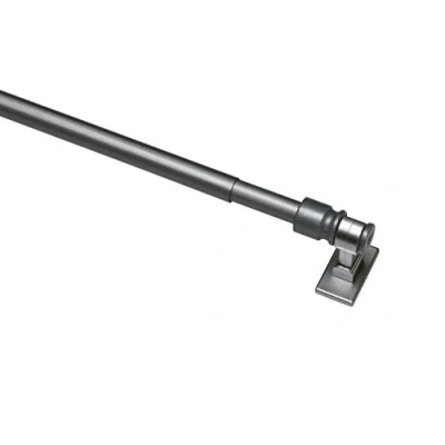 Image of GARDINIA California Café House Bar Window Attachment for Screwing Can Be Shortened Carrier Extendible 120 225 cm Diameter 12 mm Metal Matte Silver