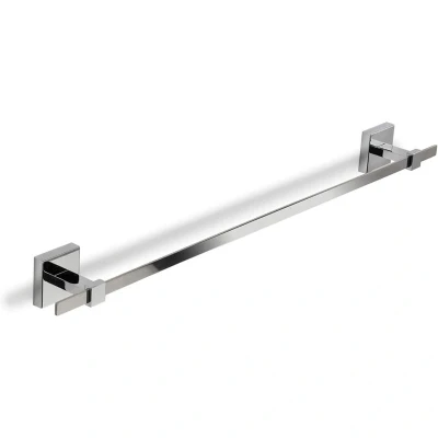 Image of Flexi Fix Towel Rail, Chrome, Bathroom Bar, 68cm Length Cheadle Croydex
