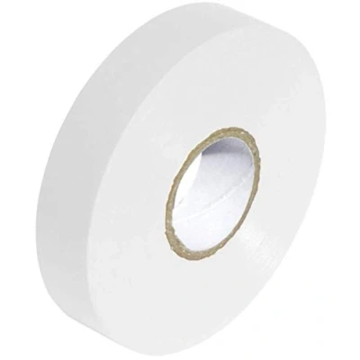 Image of White PVC Electrical Insulation Tape Roll 33m x 19mm x1