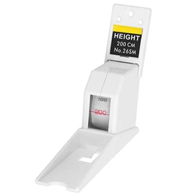 Image of Height Measuring Tape, 2 Meters Retractable Adult Child Tool Ruler Metal for Measurement(White)