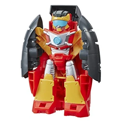 Image of Playskool Heroes Transformers Rescue Bots Academy Hot Shot Converting Toy Robot, 4.5 Inch Action Figure, Toys for Kids Ages 3 and Up