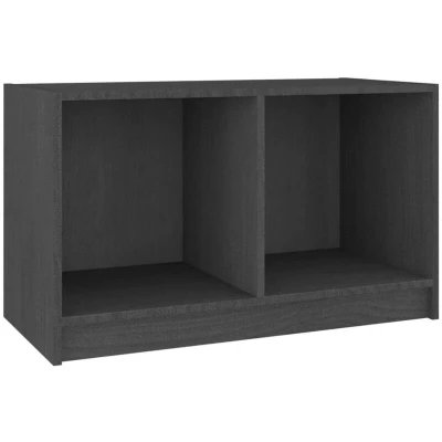 Image of vidaXL Solid Pinewood TV Cabinet Home Living Room Furniture Stand Unit Media Console Table Stereo Hifi Entertainment Centre Grey