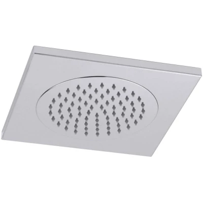 Image of Hudson Reed Showerhead HEAD82 ǀ Modern Bathroom Square Ceiling Tile Fixed Shower Head, 72mm x 500mm, Chrome, 500mm
