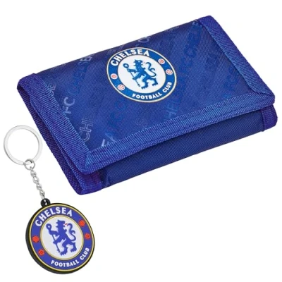 Image of Chelsea F.C. Boys Trifold Wallet &amp; Accessories Football Gifts for