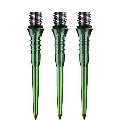 Image of Mission Darts X2624 Titan Pro 30mm Grooved Titanium Dart Tip Conversion Point, Gradient Green