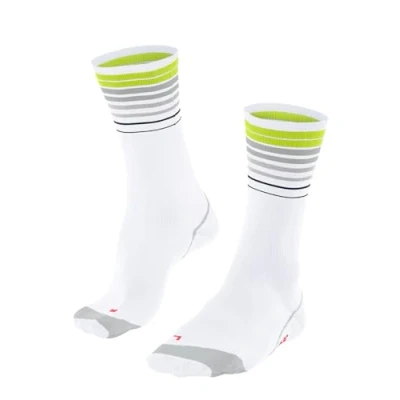Image of FALKE Unisex BC Impulse Reflect U SO Functional Yarn Anti Blister 1 Pair Cycling Socks, White (White 2007), 4 5