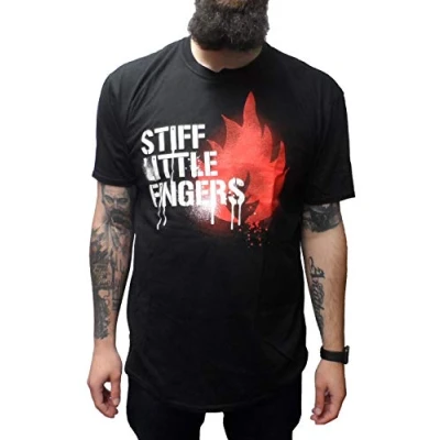 Image of Mazeys Mens Official Stiff Little Fingers T Shirts (XX Large, Graffiti)