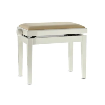 Image of Gewa Piano Bench Deluxe Ebony, Wood, Ivory high Gloss