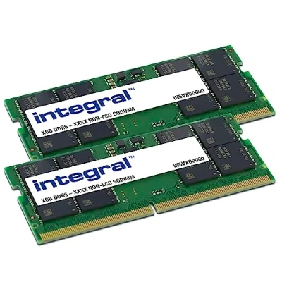 Image of Integral 64GB Kit (2x 32GB) DDR5 RAM 5600MT/s PC5 44800 SODIMM Laptop/Notebook/MacBook Memory Module