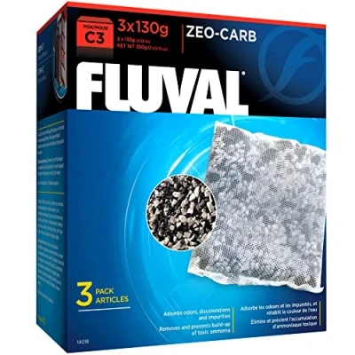 Image of Fluval 14018 C3 Zeo Carb 3 x 130 g, white/black