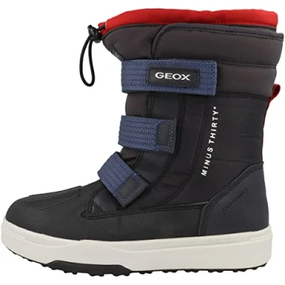 Image of Geox Boy&#039;s J Bunshee Pg Boy a Boots, Navy Red, 13 UK