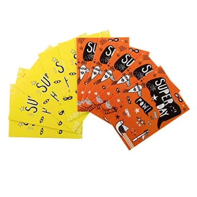 Image of Pack of 10 Birthday Cards for Kids from Hallmark 2 Fun Cartoon Style Designs
