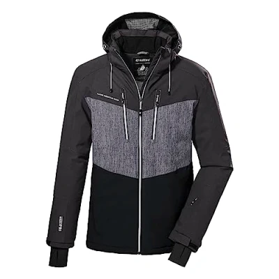 Image of Killtec Men&#039;s Functional Ski Jacket with Zip Off Hood and Snow Guard