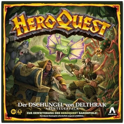 Image of Avalon Hill HeroQuest The Jungle of Delthrak Adventure Pack, Base Game Required, Role Play German Version