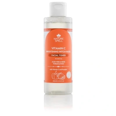 Image of Nature Spell Witch Hazel Facial Toner with Vitamin C, Pumpkin Seeds, Aloe Vera &amp; Rose Water, Alcohol Free Formula for All Skin Types, 200 ml