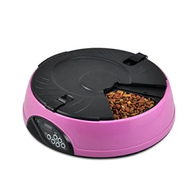 Image of PETCUTE Automatic Cat feeder pet food dispenser Dog Voice Recorder 6 Meal/Day programmable