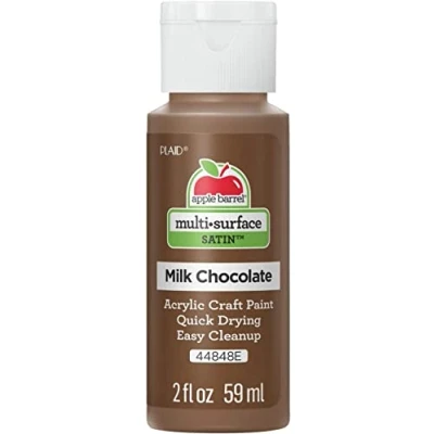 Image of Apple Barrel Acrylic Paint, Milk Chocolate, 59 ml (Pack of 1)