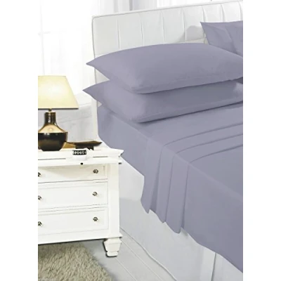 Image of SELECT ED® 100% Brushed Cotton Flannelette EXTRA DEEP 16&quot; (40CM) Fitted Sheets Or Pillow Cases (Grey, King Size)