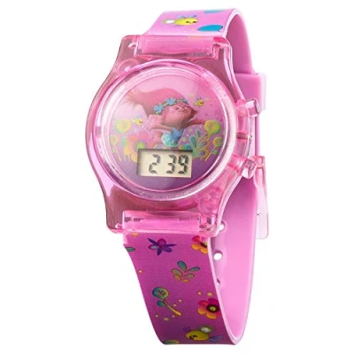 Image of Trolls Children&#039;s Digital Quartz Watch with Plastic Strap TROL4