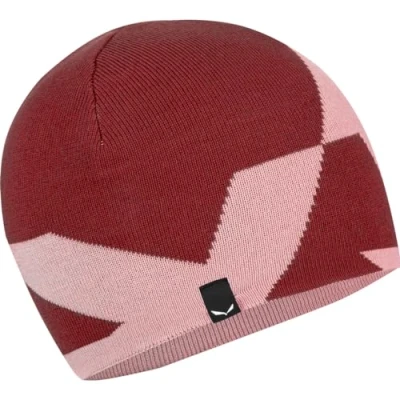 Image of Salewa Pure Reversible Merino Beanie, Syrah Camou, Unisex