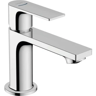 Image of hansgrohe Rebris E Pillar Tap for Cold Water with Spout Height 80 mm Saving Chrome
