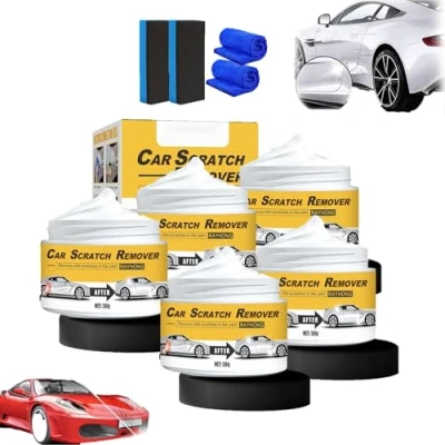 Image of T 221A Polishing Compound &amp; Scratch Remover With Sponge, Car Remover, Auto Rubbing Compound, For Paint (5pcs)