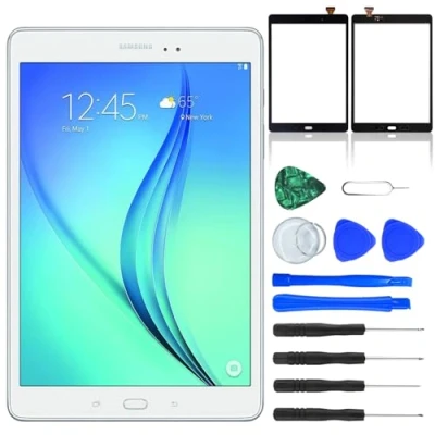 Image of NB+ Screen Replacement For Samsung Galaxy Tab A 9.7&quot; SM T550 T555 Touch Digitizer Glass Pre Installed Adhesive White (Not LCD display)