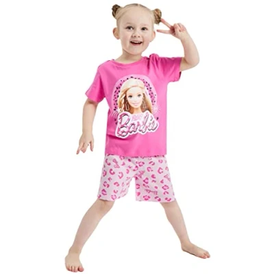 Image of Girls Short Barbie Pyjamas Nightwear (Barbie Shorty, 4 5 Years)