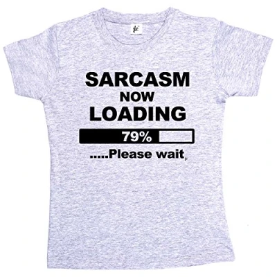 Image of Fancy A Snuggle Sarcasm Now Loading Womens Boyfriend Fit T Shirt Heather Grey Medium