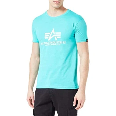 Image of Alpha Industries Basic T Shirt for Men Atomic Green
