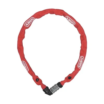 Image of ABUS chain lock 1200 Web combination made of special steel security level 2 60 cm red