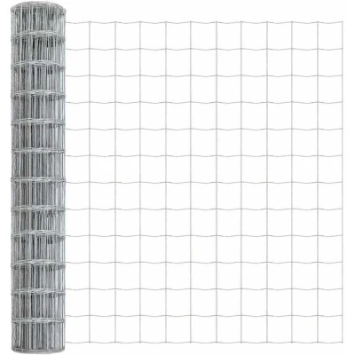 Image of vidaXL Euro Fence 1x25 m Galvanised Steel
