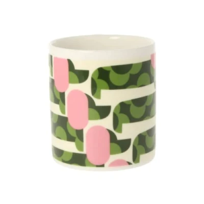 Image of Orla Kiely &#039;Dog Show Pink/Green&#039; Mug 350ml
