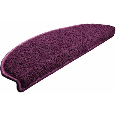 Image of vidaXL Carpet Stair Treads 15 pcs Violet 65x21x4 cm