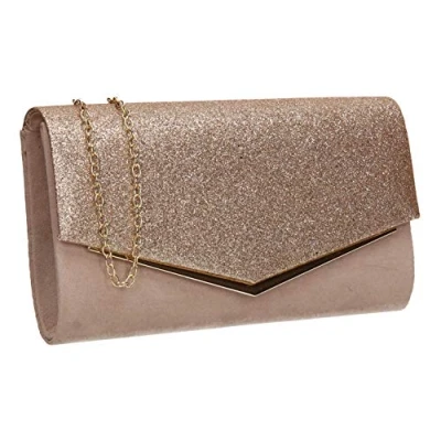Image of SwankySwans Women&#039;s Janey Clutch Bag, Nude