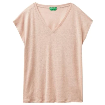 Image of Undercolors of Benetton Women&#039;s 3kgqd103m t Shirt, Dark Powder 04w, XS