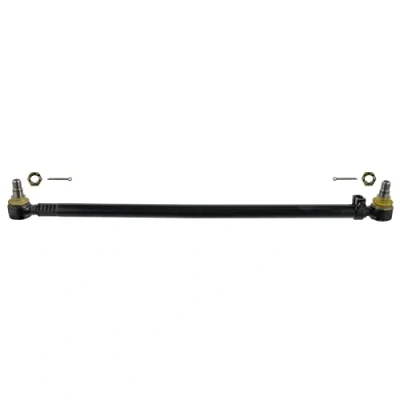 Image of 81466116006, 81466116007 Centre Rod Assembly FEBI BILSTEIN 35151 Front Axle Push with castellated nut and split pins BMTS Turbo NEW