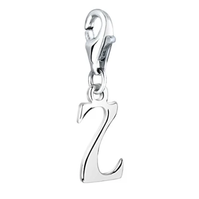 Image of Nenalina Charm Letter Z Pendant, for All Brands of Bracelets and Necklaces, Made 925 Sterling Silver, 713255 000