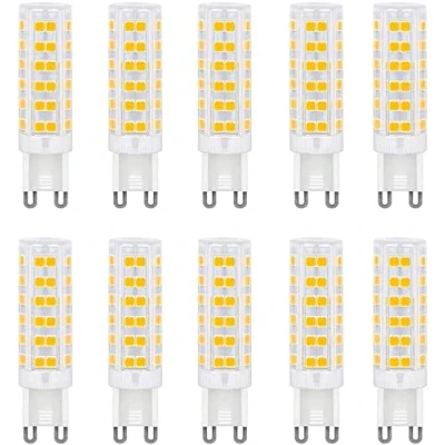 Image of Aiwerttes G9 LED Bulb, No Flicker 7W Equivalent to 60W Halogen Bulbs, 700LM, Warm White(3000K), Energy Saving Light Non Dimmable, 10 Pack
