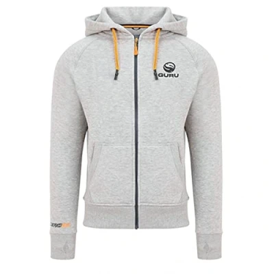 Image of Guru Aventus Hoodie Grey XXL Fishing zip jacket