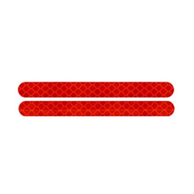 Image of KingbeefLIU 2Pcs Car Reflector Rearview Mirror Reflective Sticker Truck Vehicle Strip Tape Self adhesive Red
