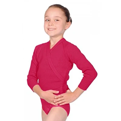Image of Roch Valley Acrylic Crossover Cardigan 34&quot; Plum